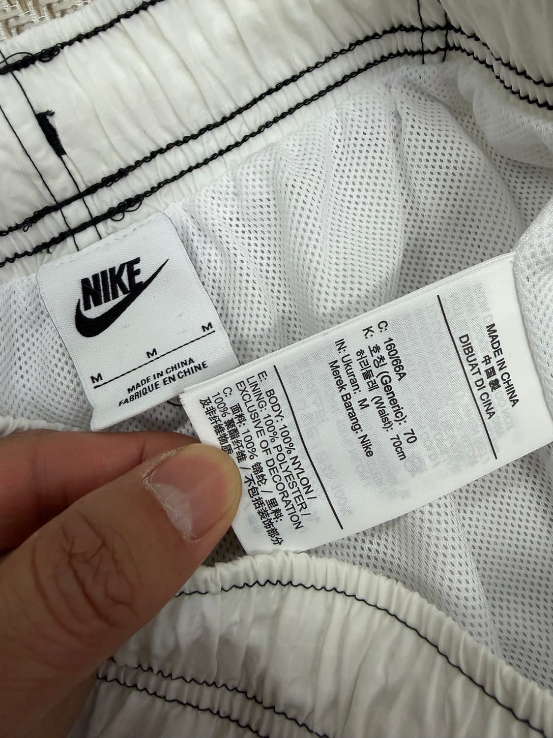 정품) 나이키 여성 나일론 스우시 팬츠 M 상품이미지5