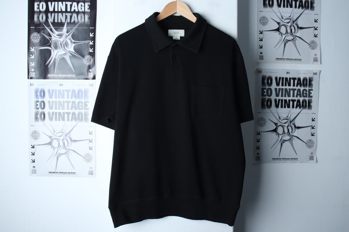 (L-XL) 라퍼지스토어 반팔 카라 티셔츠 포켓 무지 블랙-H31673 상품이미지2