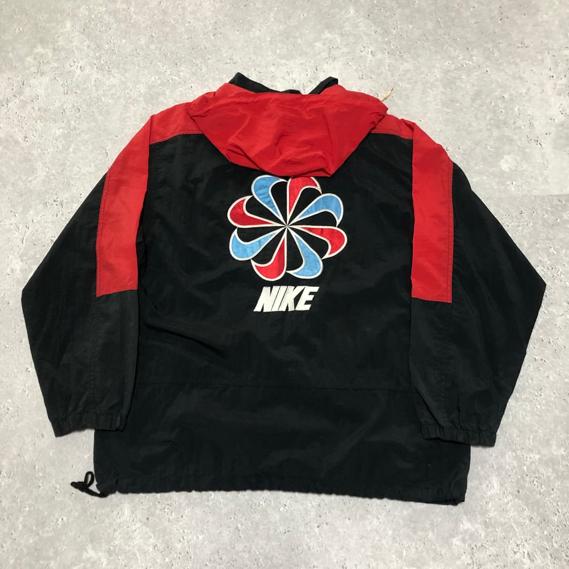 나이키 90s 대장 바람막이 자켓 희귀 스우시 검빨 상품이미지2
