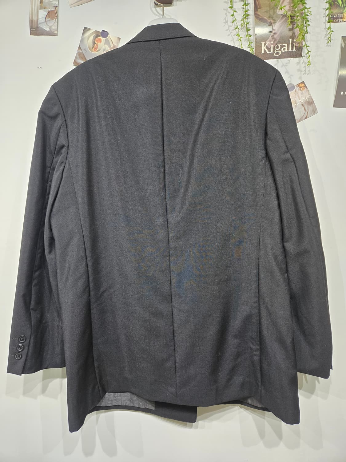 랑방 더블 버튼 블랙 자켓 상품이미지4