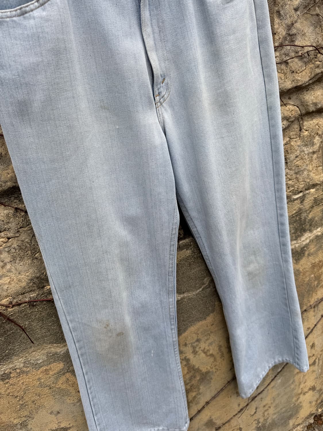 70s 리바이스 빈티지 547 하드페이딩 벨바텀 부츠컷 데님 팬츠 상품이미지5