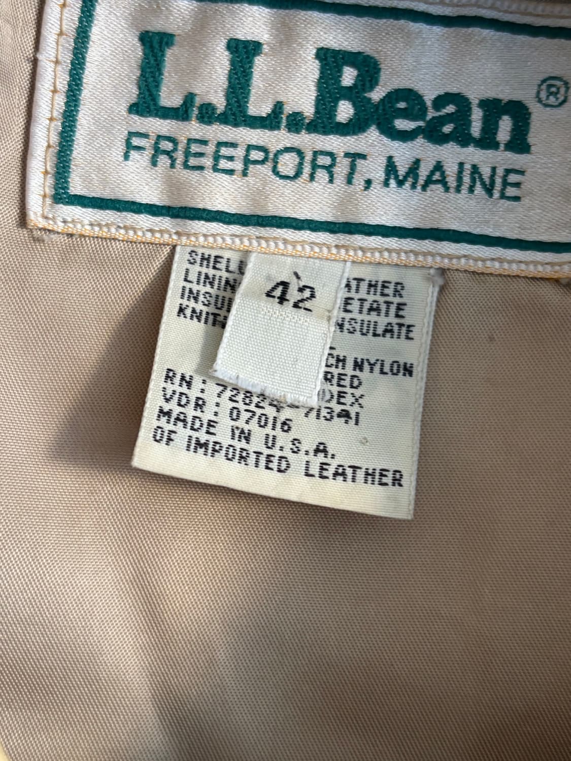 80s L.L bean 레더 자켓 상품이미지4