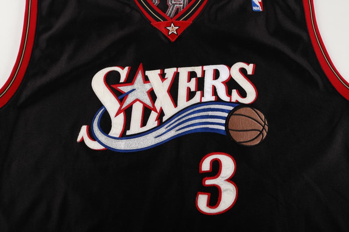 [XXL] 00's 챔피온 NBA 필라델피아 식서스 아이버슨 어센틱 져지 상품이미지5