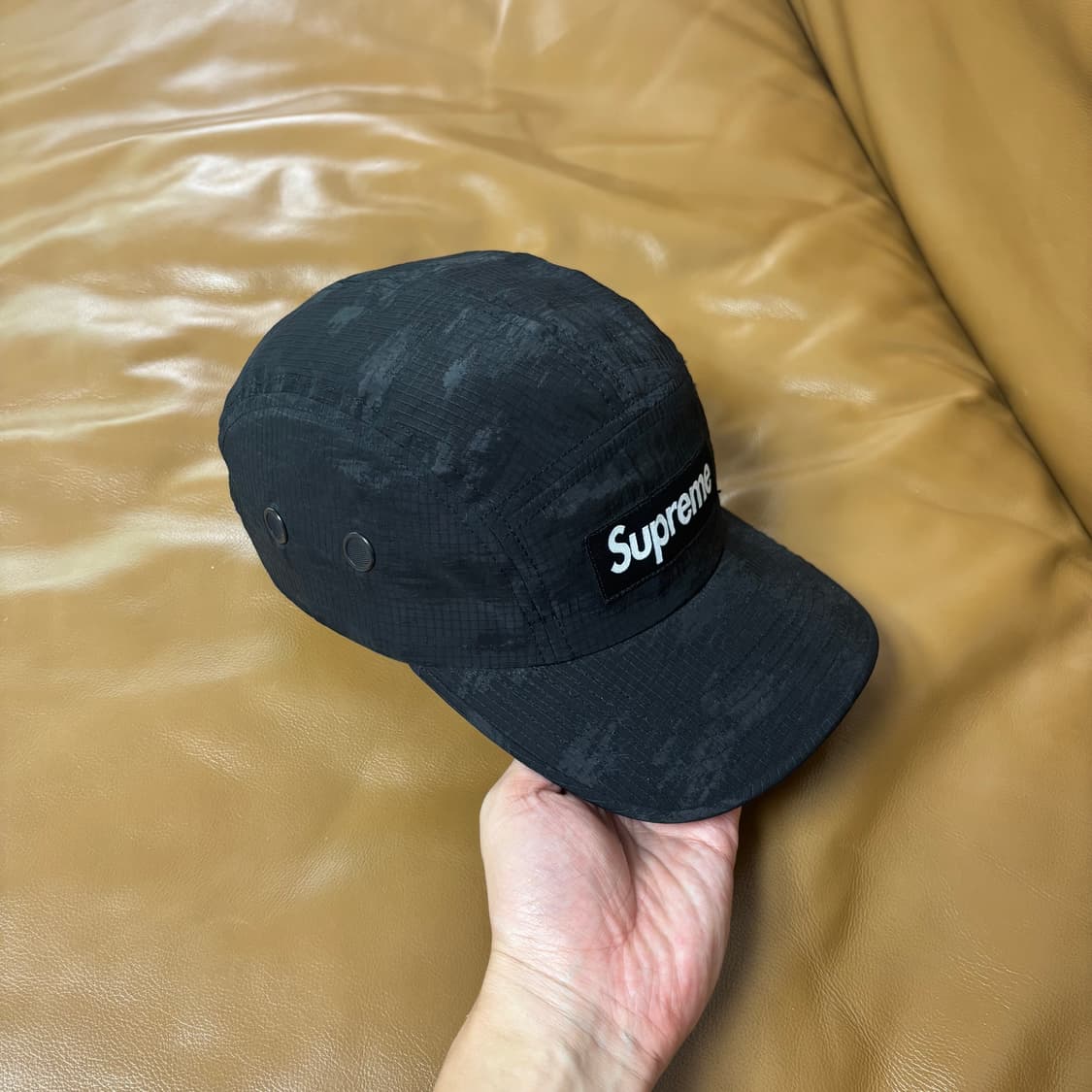 Supreme 슈프림 카모 블랙 캠프캡 모자 (Camo Black) 상품이미지3