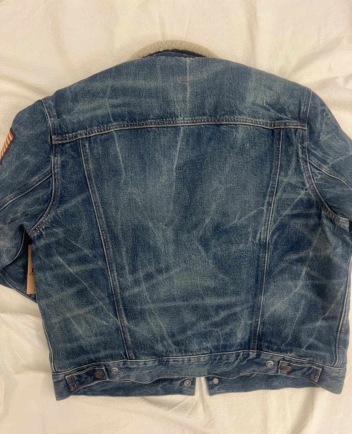 폴로 랄프로렌 성조기 쉐르파 데님 트러커 상품이미지3