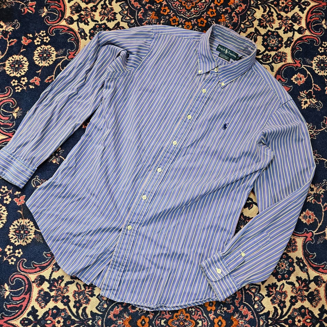 폴로랄프로렌 빈티지 버튼다운 퍼플 스트라이프 셔츠  상품이미지1