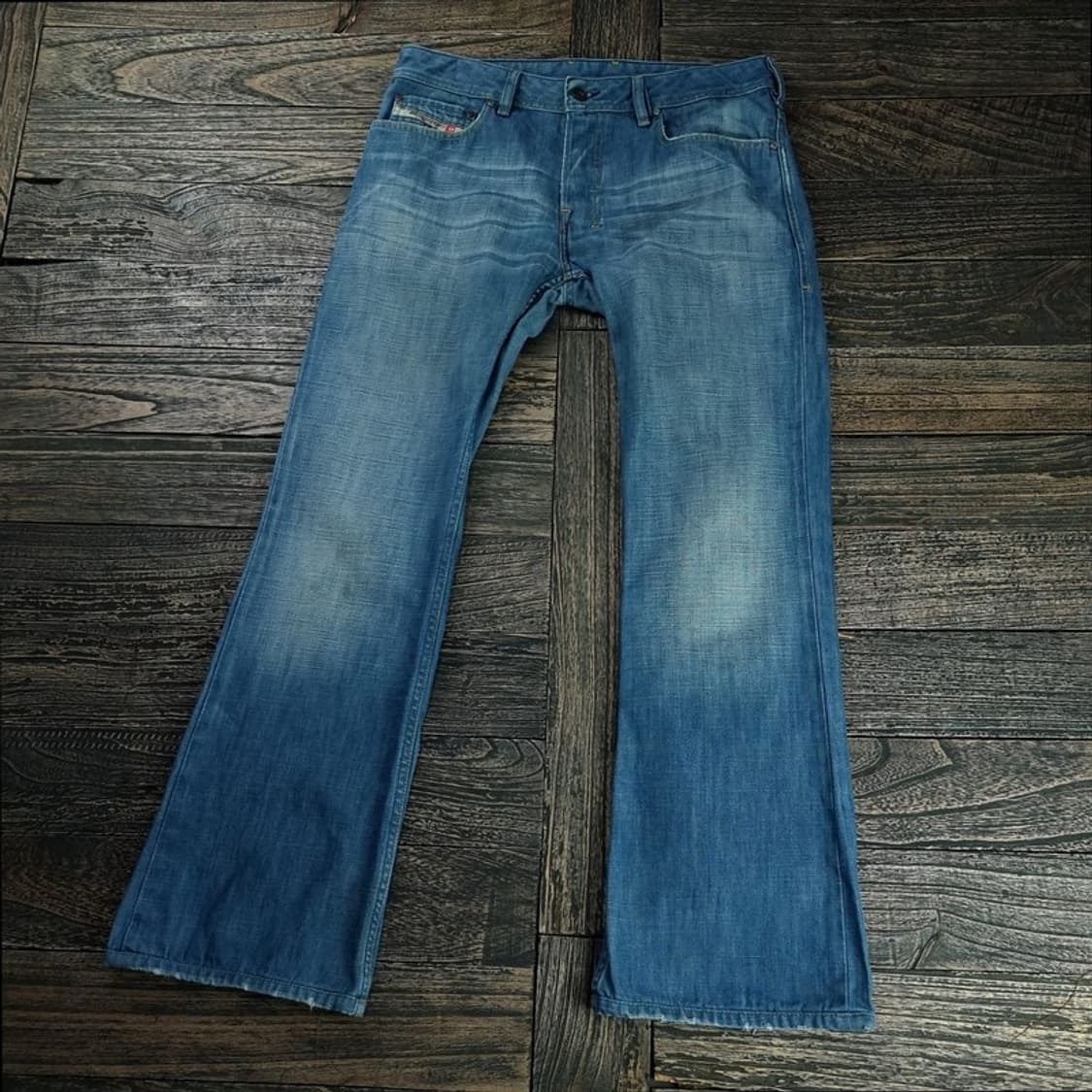 [디젤] 빈티지 워시드 부츠컷 플레어 데님 팬츠 청바지 P01333 상품이미지1