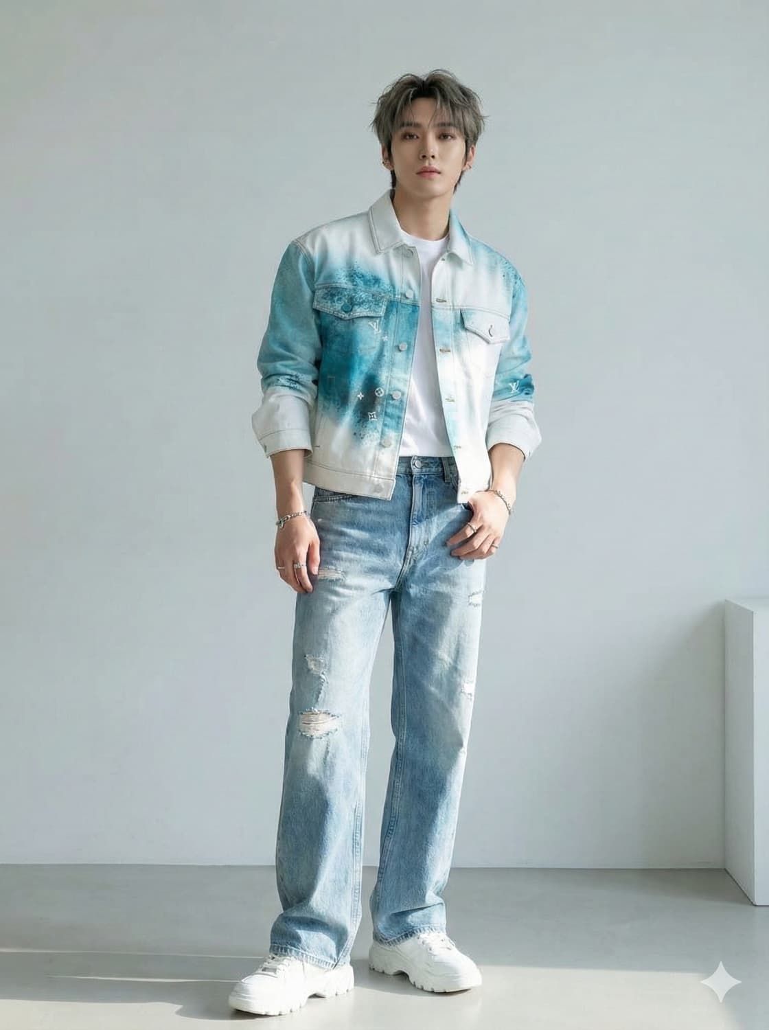 루이비통 모노그램 스프레이 데님 트러커 자켓 상품이미지1