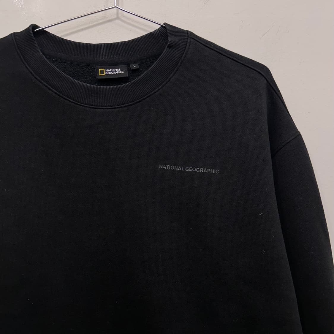 내셔널 지오그래픽 스몰로고 헤비코튼 맨투맨 상품이미지1