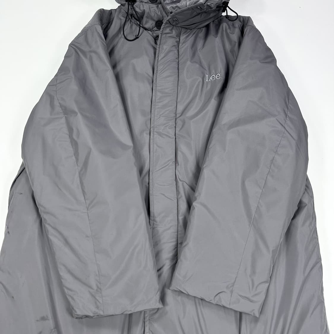 Lee (리) 이니셜 차콜 롱패딩 점퍼 (실측 L) 상품이미지5