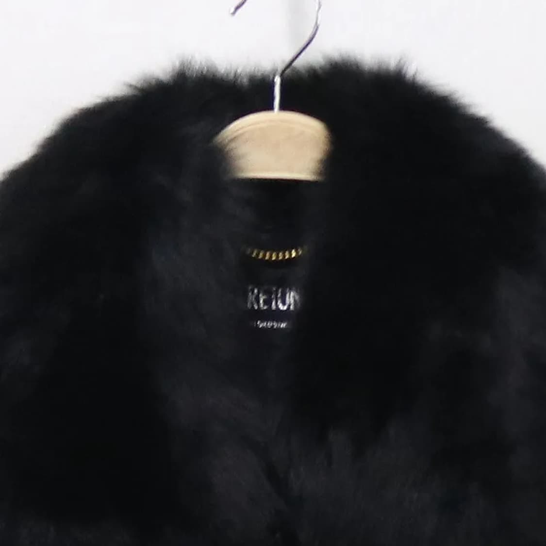 SERETONE  블랙 퍼 캐시미어 혼방 롱코트 60913 상품이미지5