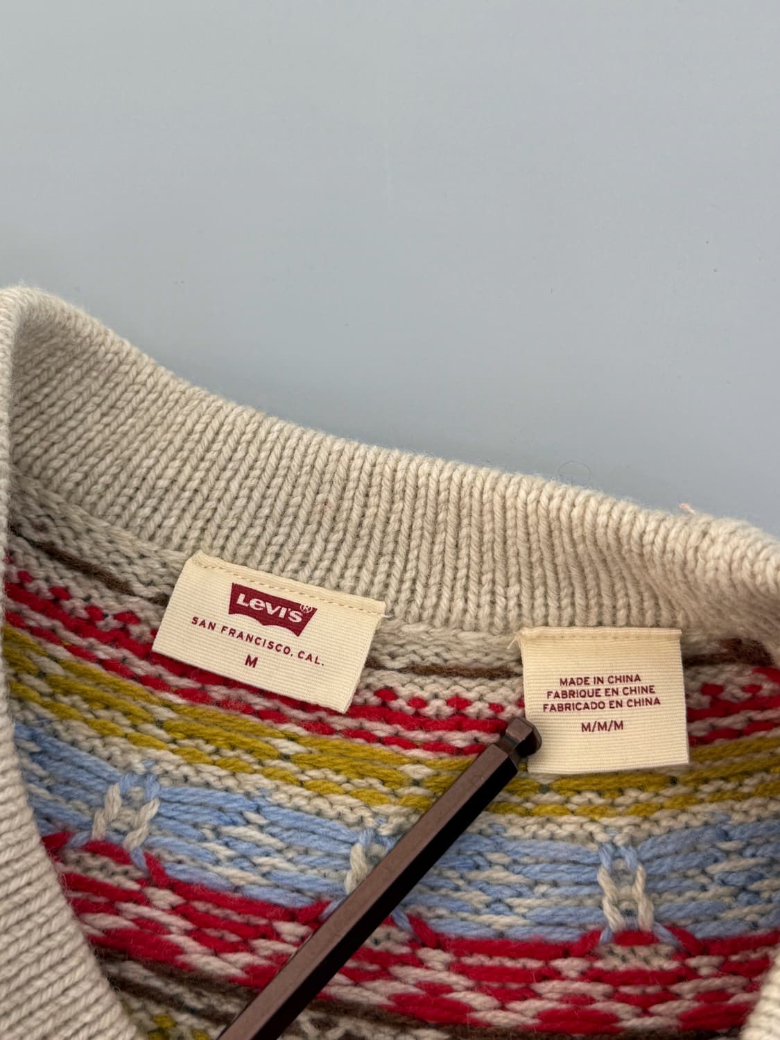 리바이스 루즈핏 노르딕 패턴 니트 상품이미지5