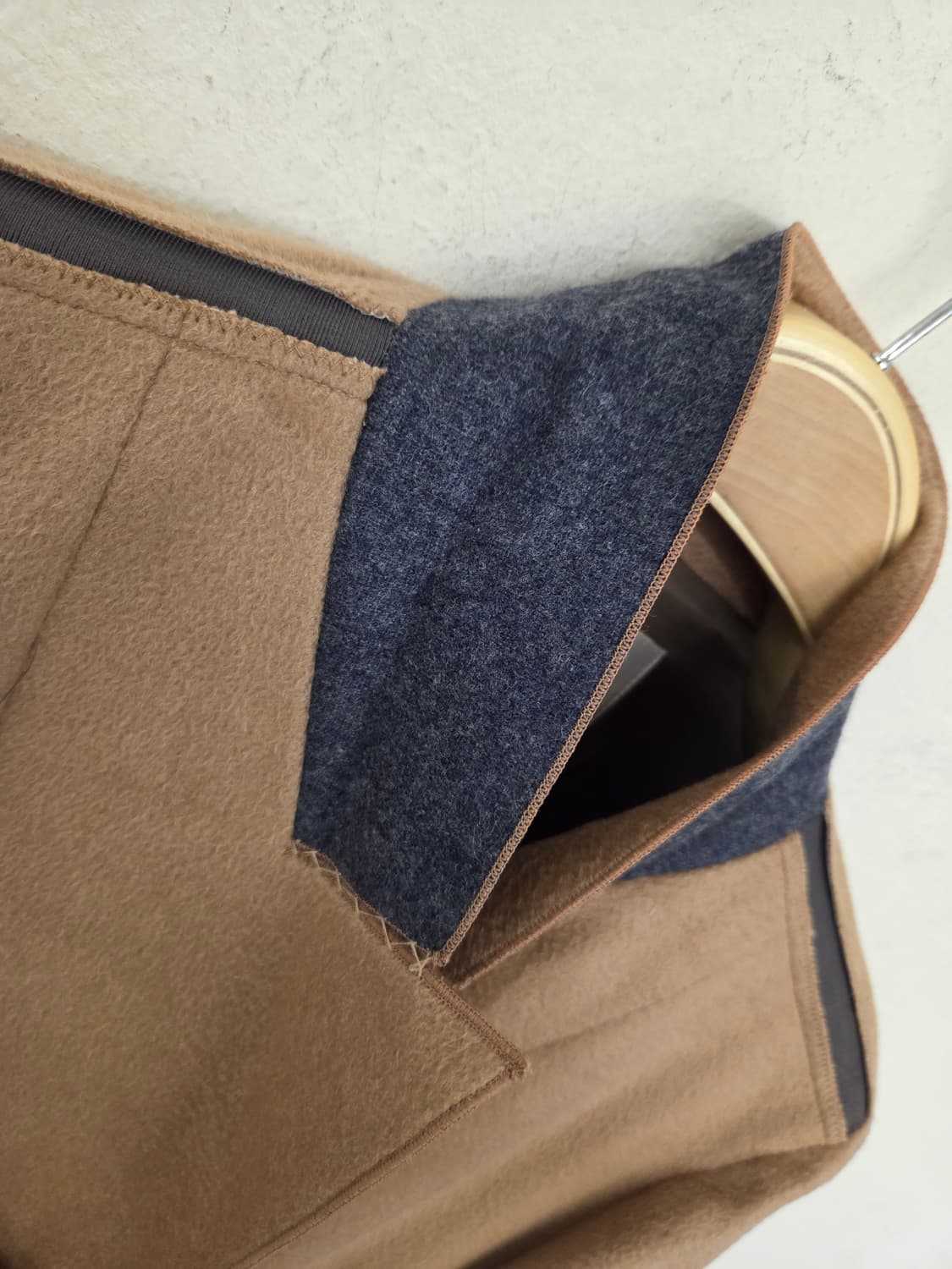 타임 포스트모던 카멜 더블 코트 상품이미지9