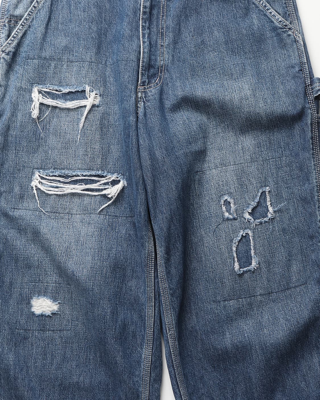 빔즈 BEAMS Repaired Denim Painted Pants 상품이미지7