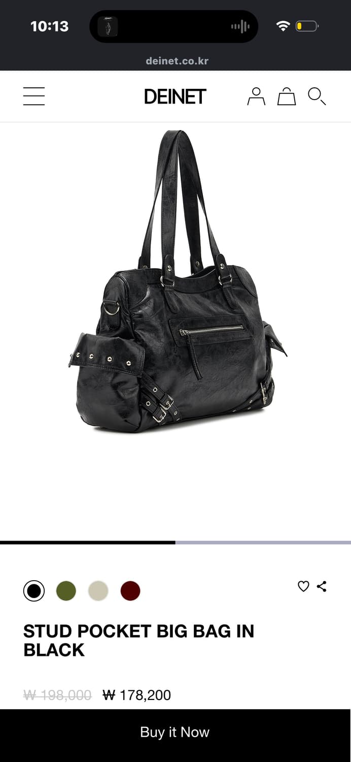 Deinet 다이닛 스터드 포켓 숄더백 상품이미지3