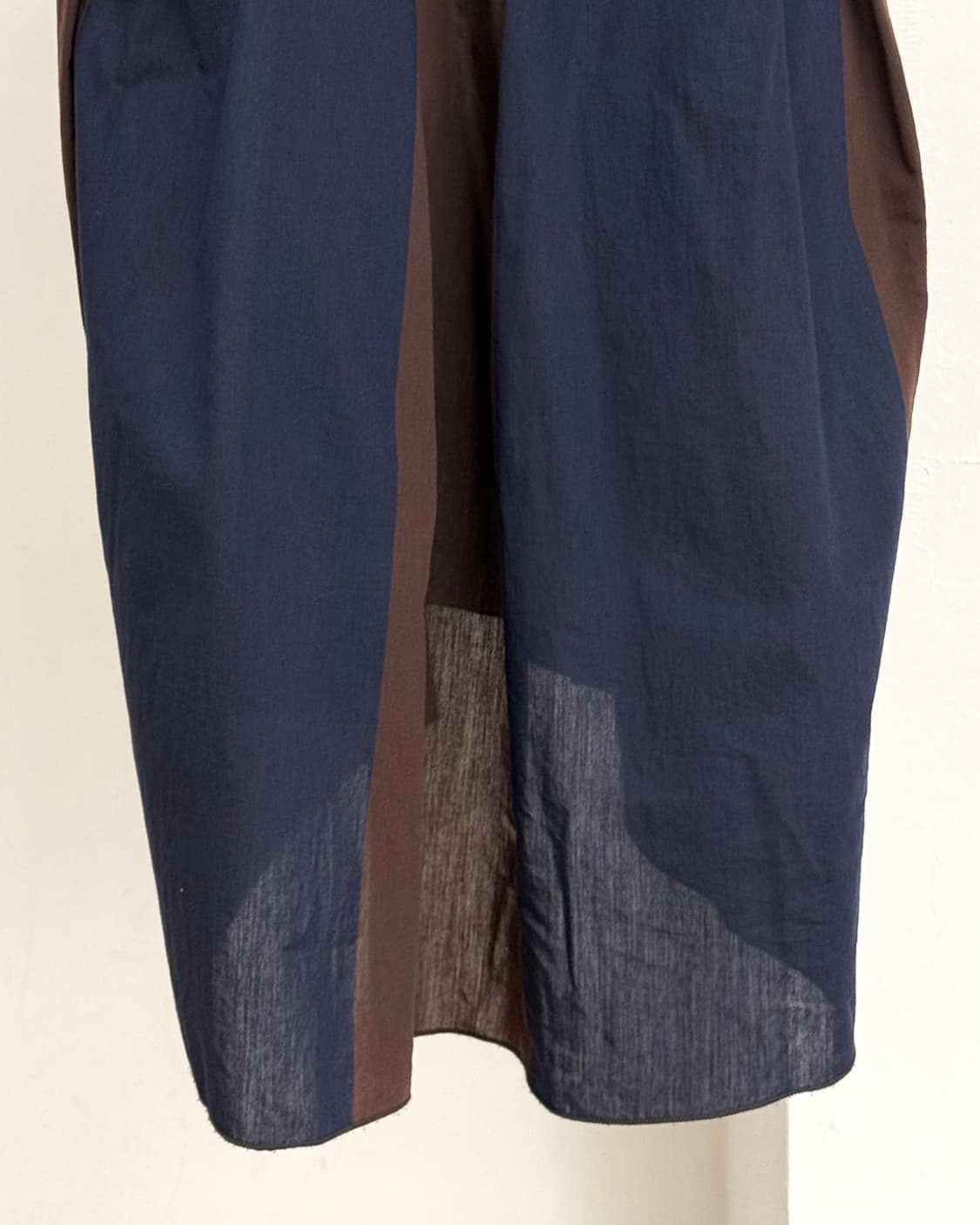 마르니 다크브라운 네이비 패치워크 드레스 상품이미지5