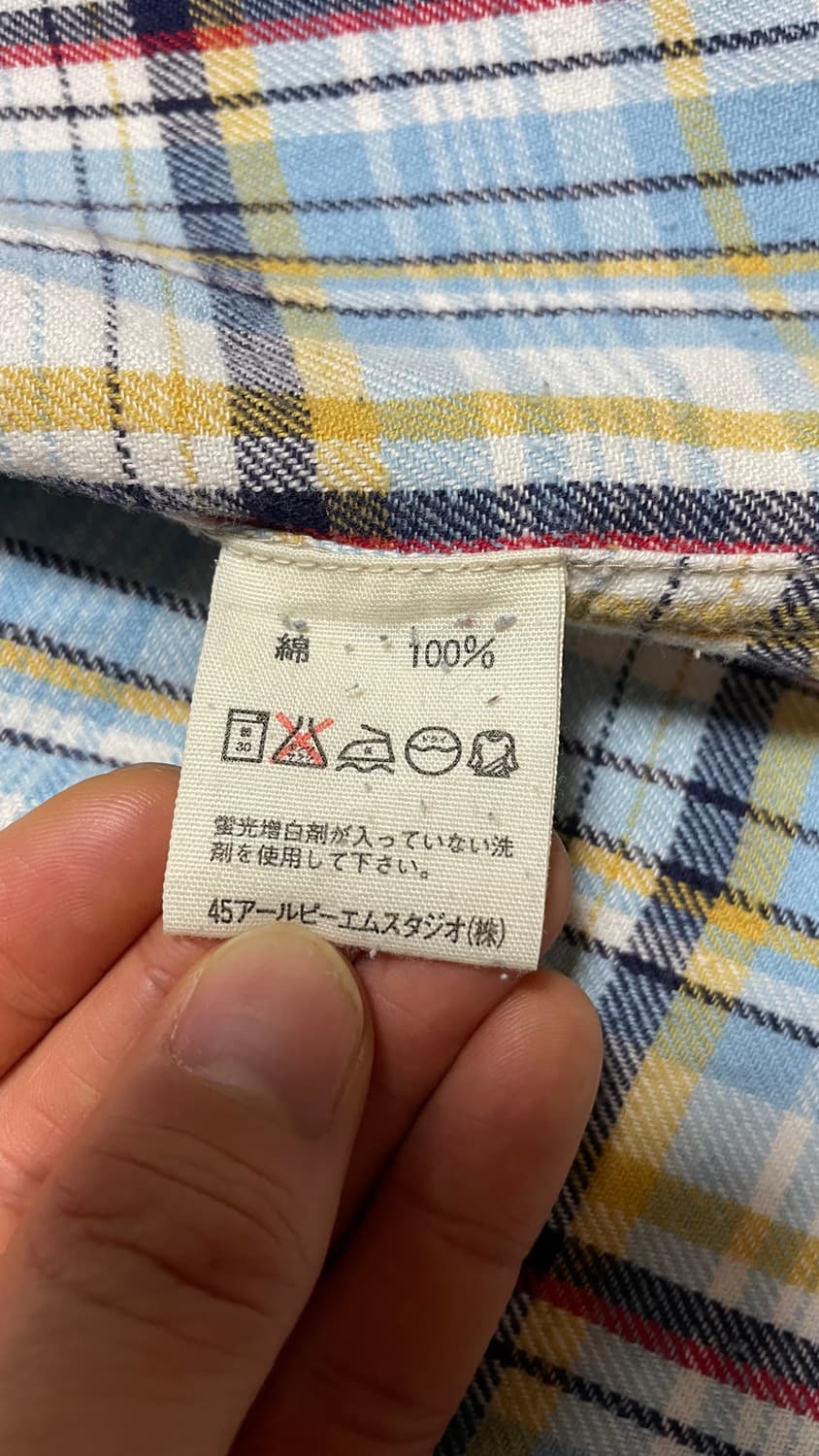 JPN 90s~00s 일본 빈티지 y2k 모리걸 45rpm 체크 셔츠 상품이미지9