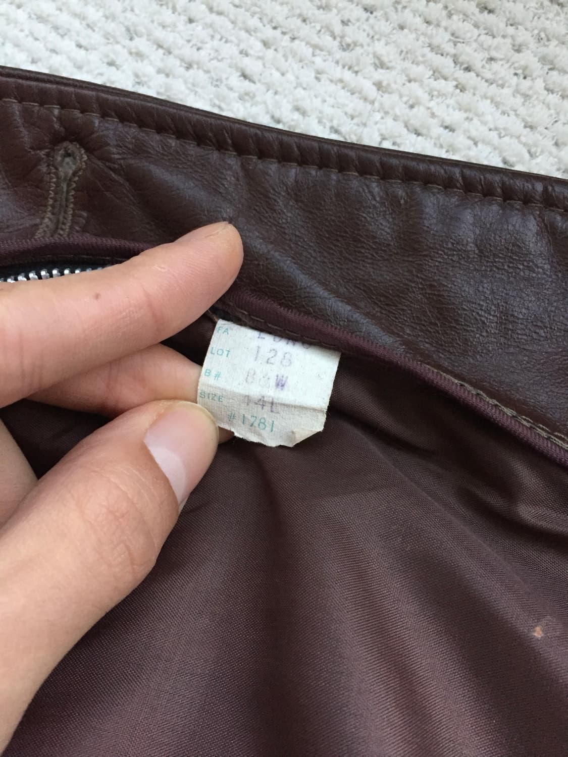 70‘s sears 레더 카코트 상품이미지9