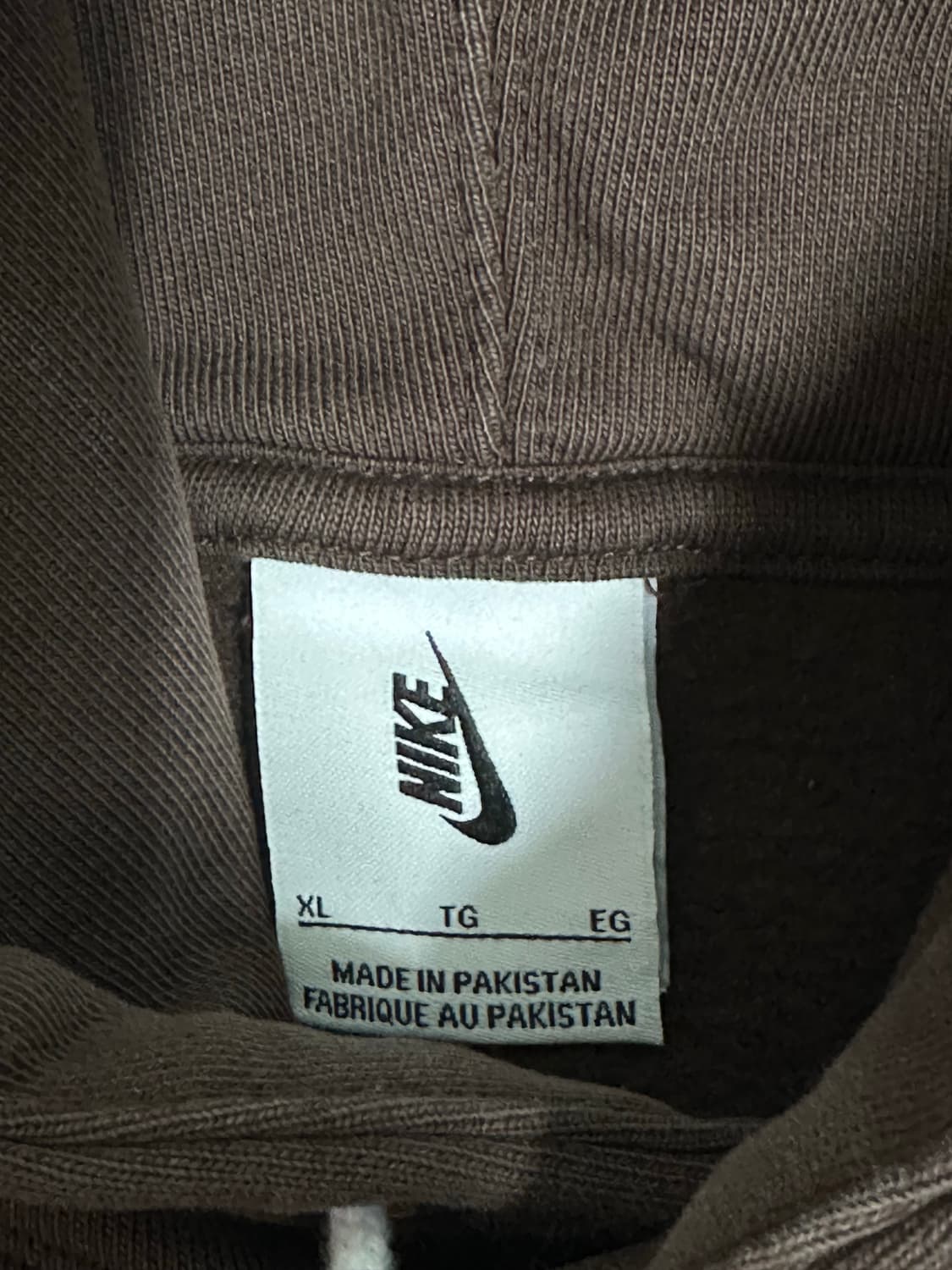 나이키 브라운 후드티 XL 상품이미지4