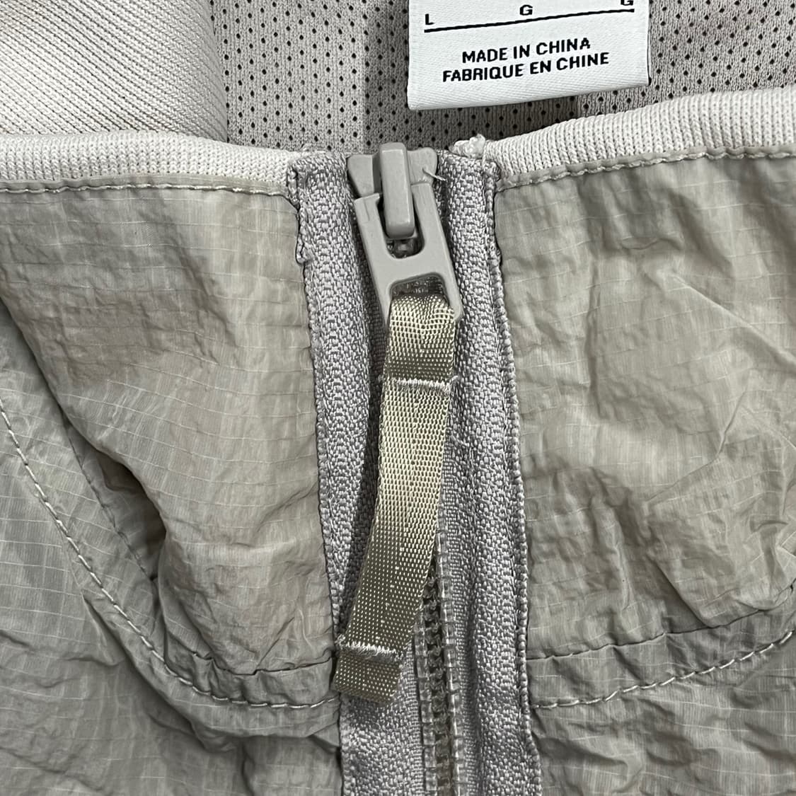 [정품/L] 나이키 AIR 하프집업 바람막이 실버 b16 상품이미지7