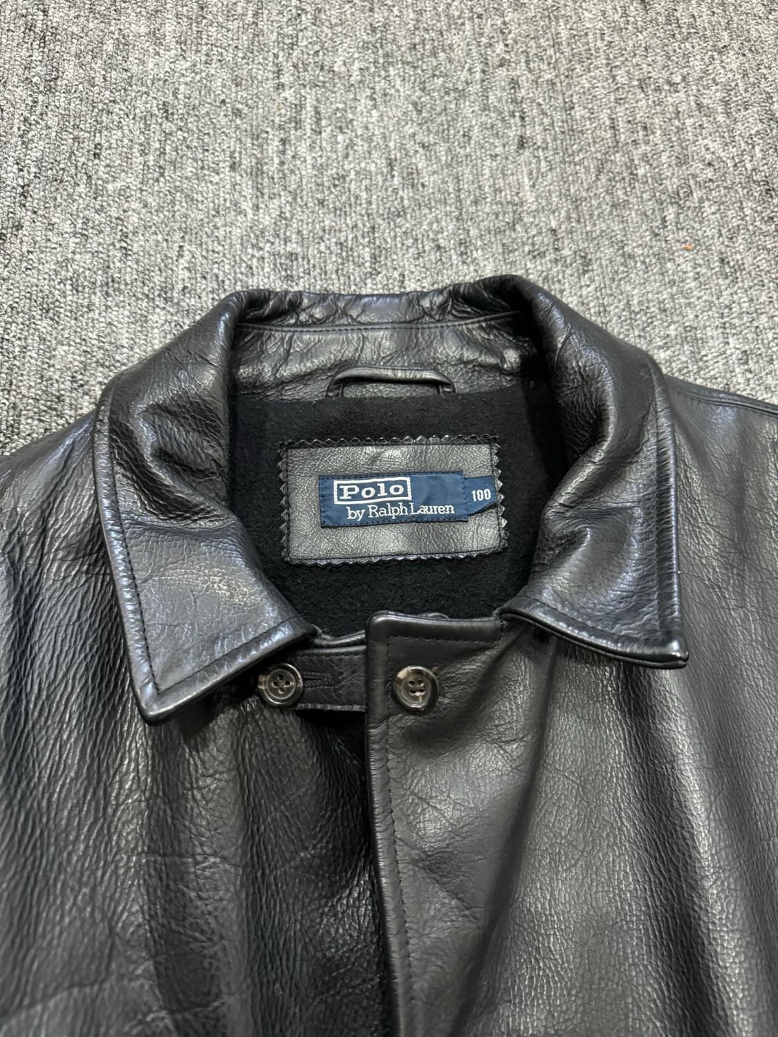 빈티지 올드 폴로 랄프로렌 카우하이드 레더 카코트 L 올드갭 더블알엘 상품이미지5