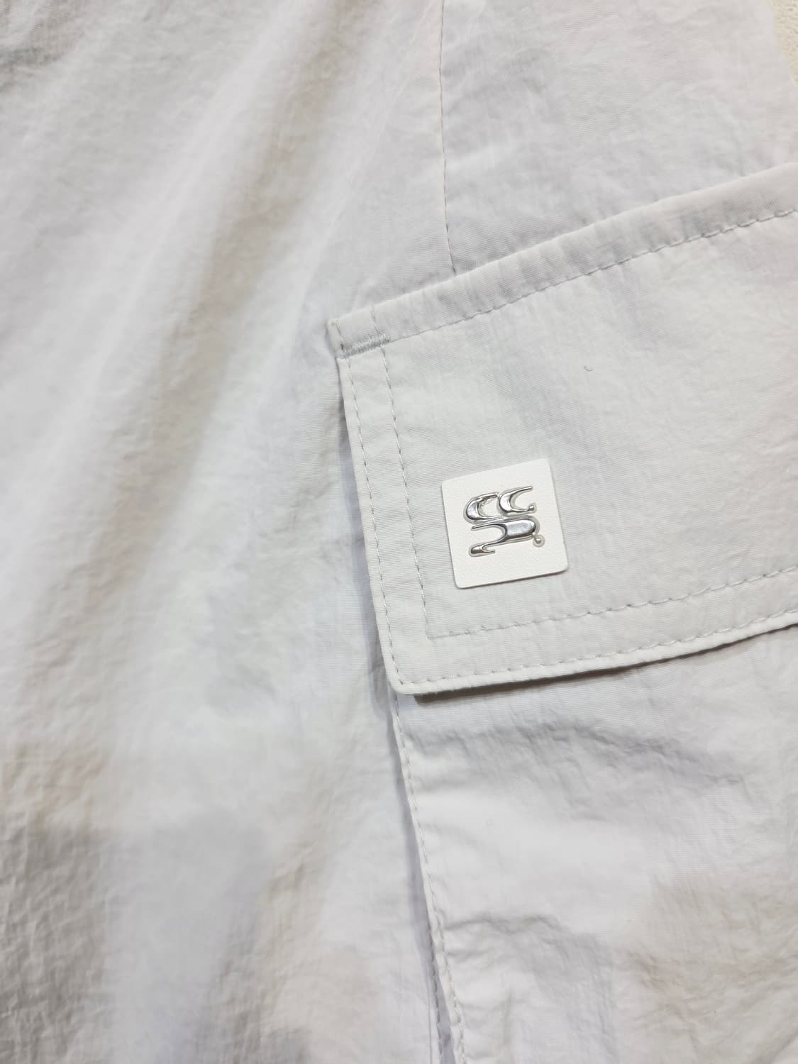 코드그라피 나일론 그레이 카고 미니스커트_S 상품이미지3