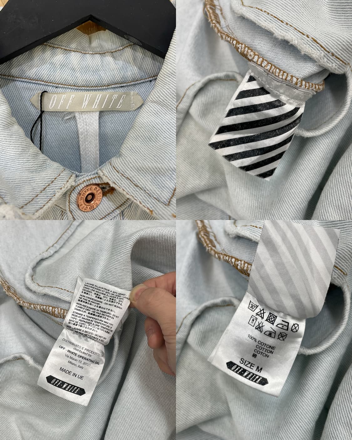 오프화이트 이글 엠브로이드 데님 자켓 상품이미지9