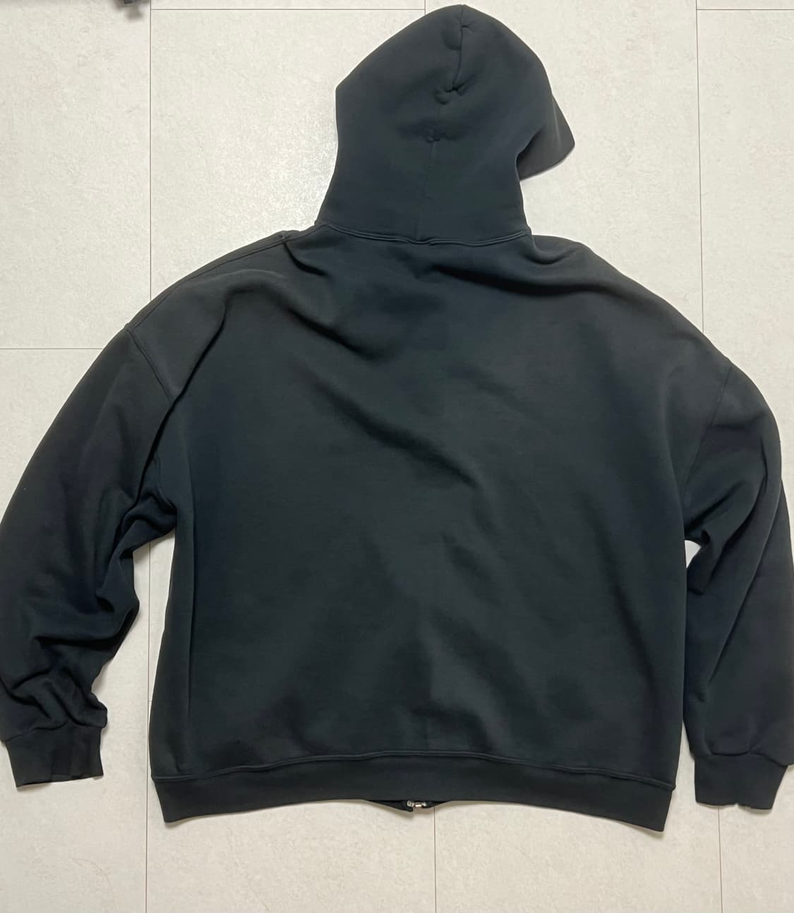 90s 빈티지 러셀 50/50 블랙 후드집업 xxl 상품이미지2