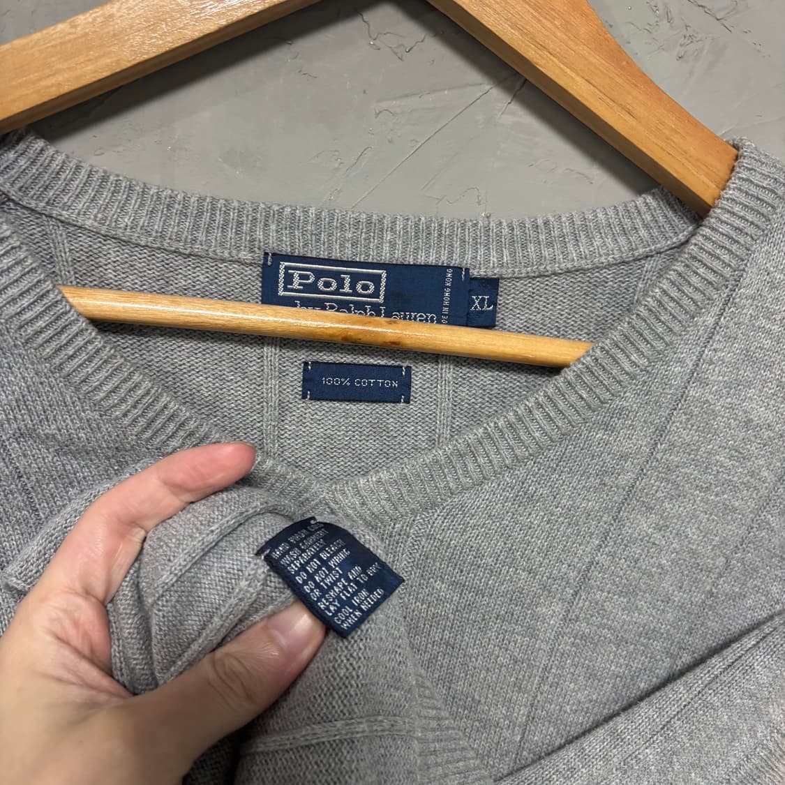 폴로 랄프로렌 니트 조끼 그레이 상품이미지3