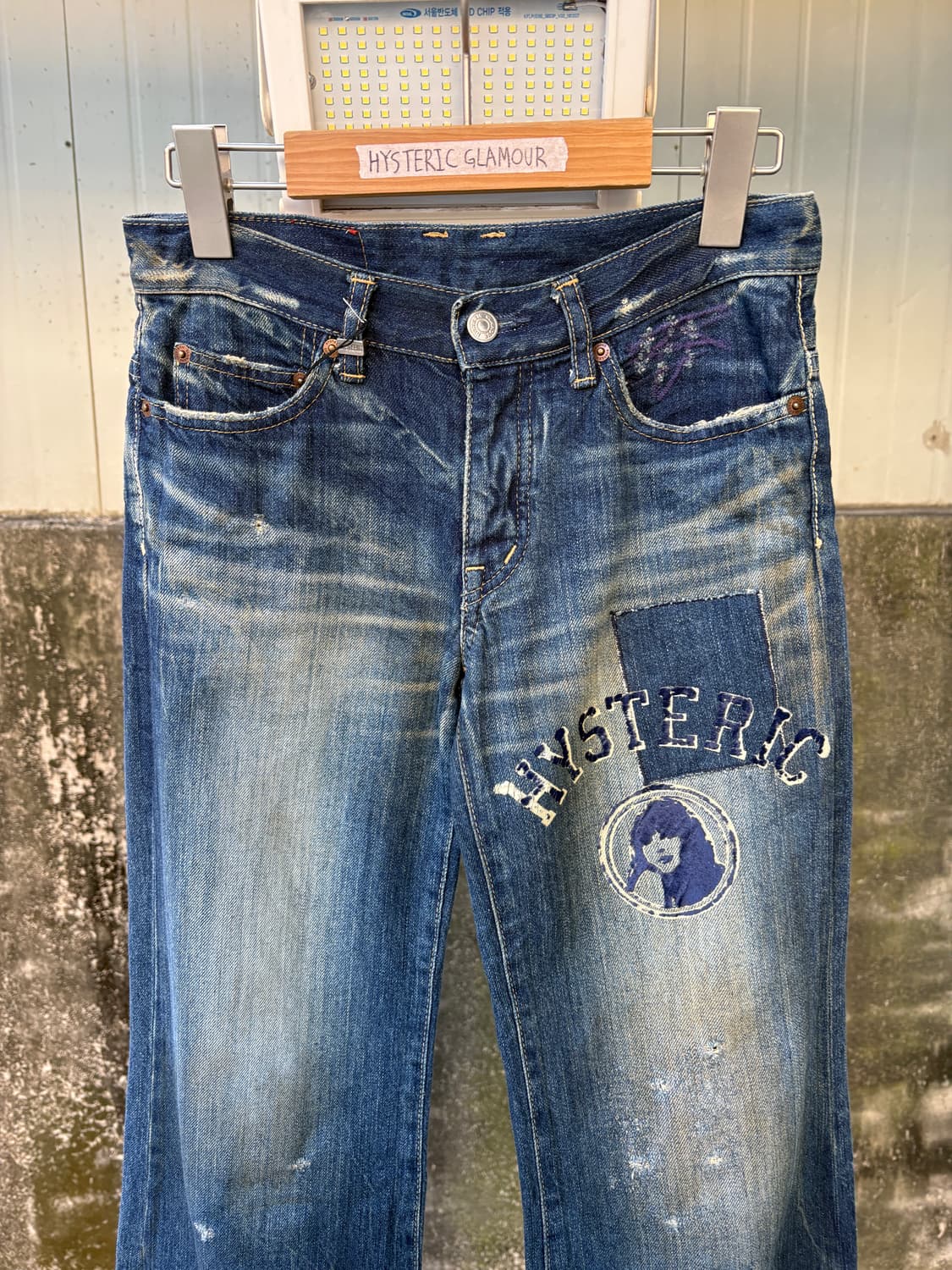 히스테릭 글래머 데님 부츠컷 팬츠 상품이미지4