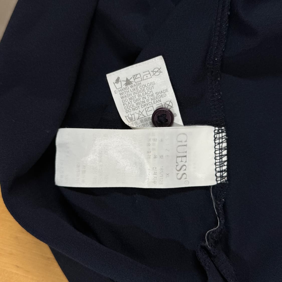 [XL] 게스(GUESS) 네이비 남성 폴리 반팔 카라티 상품이미지6