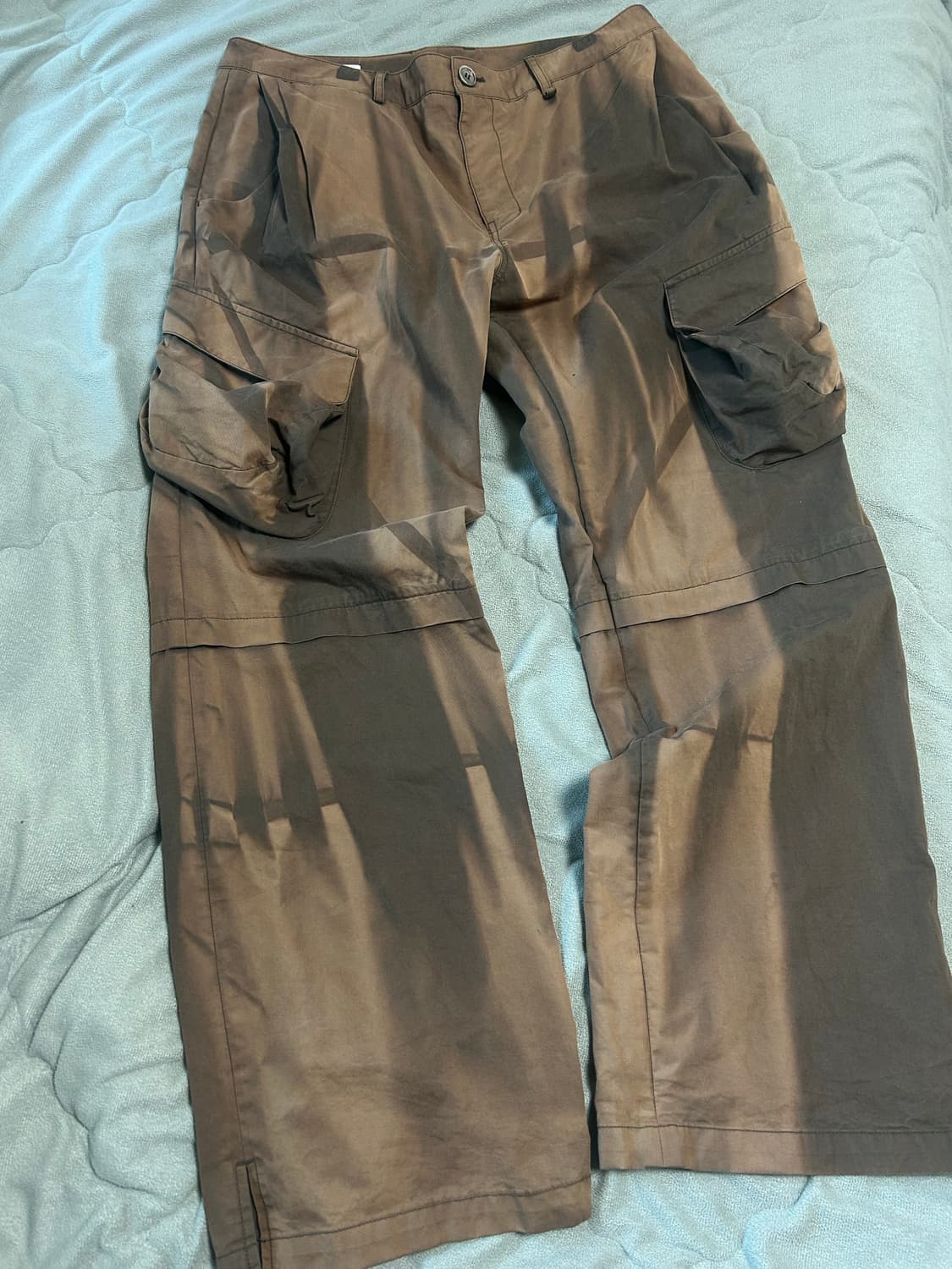 지용킴 22aw 선블리치 카고 코튼팬츠 상품이미지1