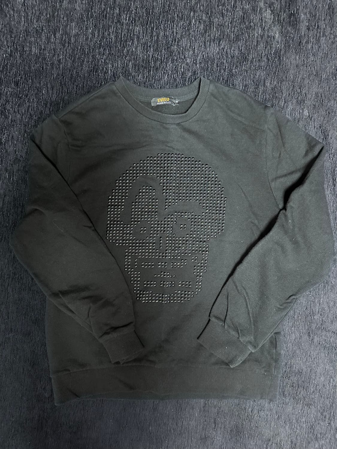 에비수 스컬 비즈 맨투맨 상품이미지1