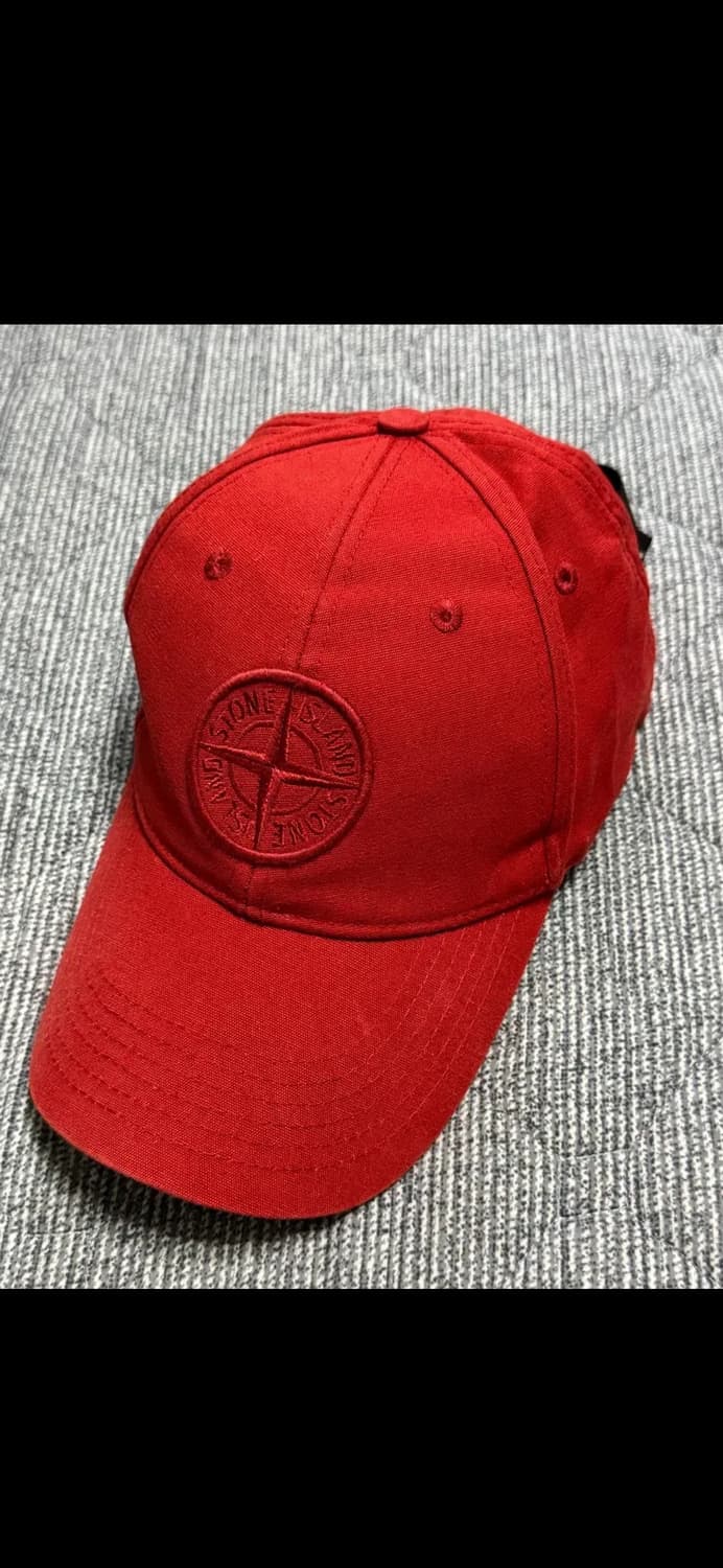 스톤아일랜드 레드 볼캡(L) 상품이미지1
