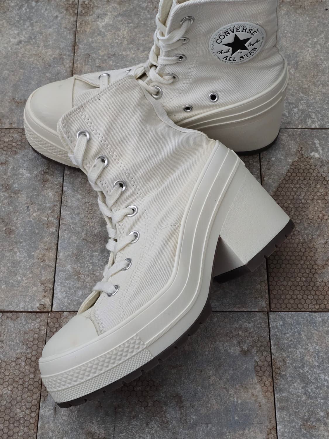 (245)컨버스 척 70 디 럭스 힐 에그렛 화이트  상품이미지4