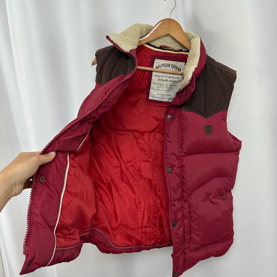   타미힐피거데님 남자 패딩조끼 M  EIW 상품이미지6
