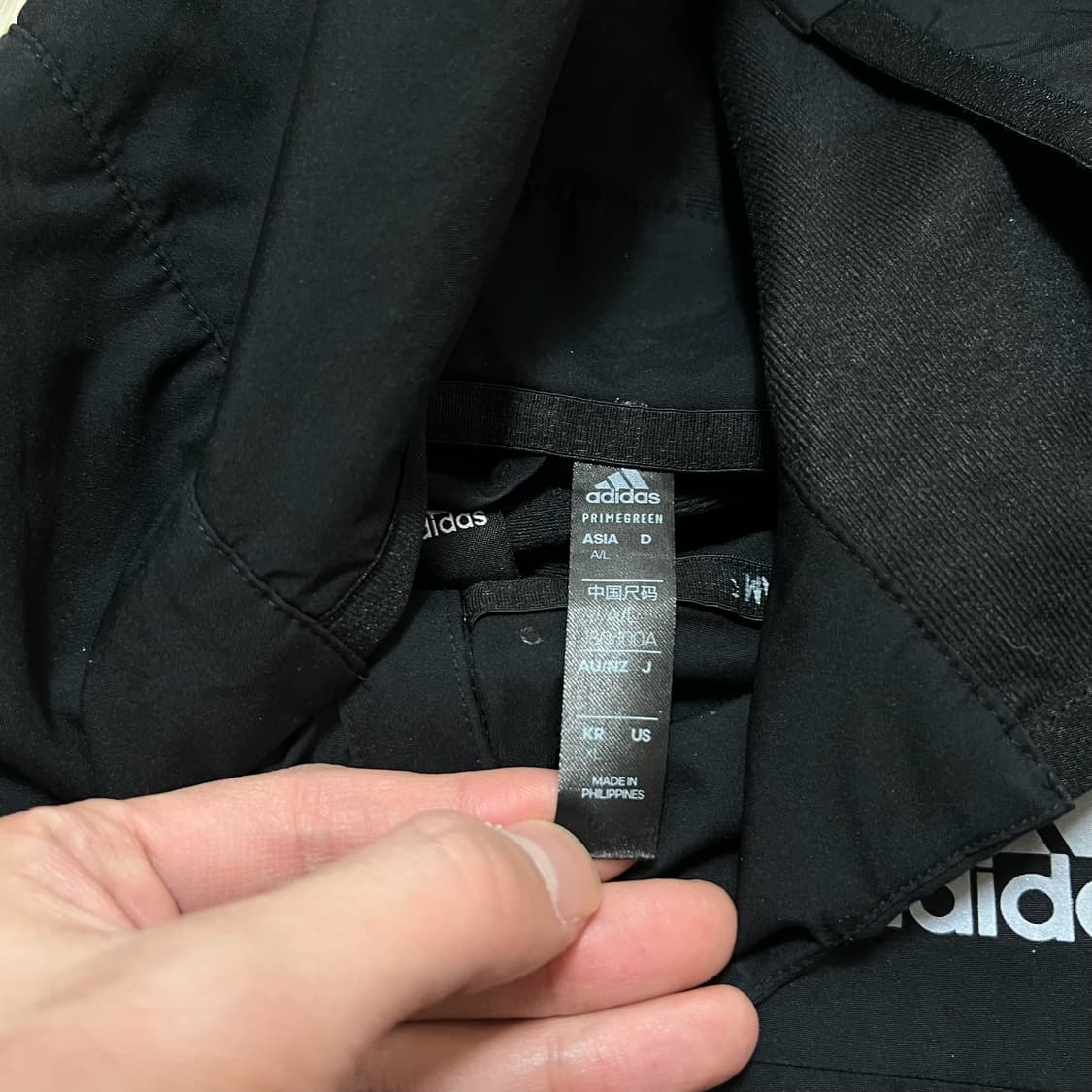 아디다스 사이드라인 후드 바람막이 집업 XL/105  상품이미지5