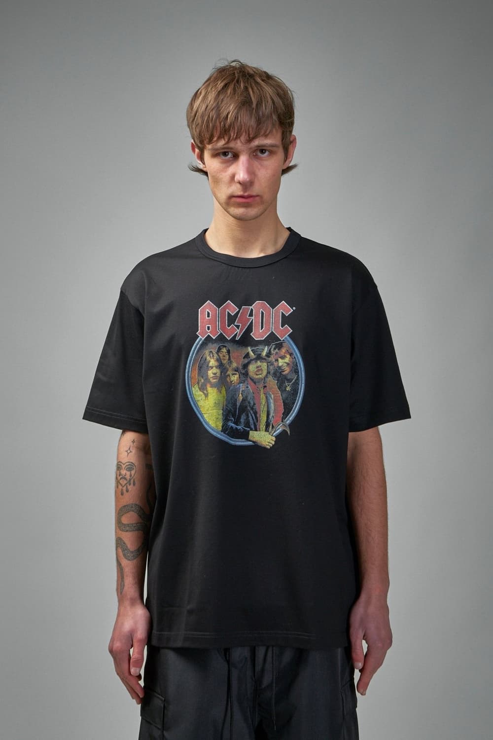 25SS 준야 와타나베 꼼데 가르송 ACDC 빈티지 락밴드 티셔츠 M 상품이미지2