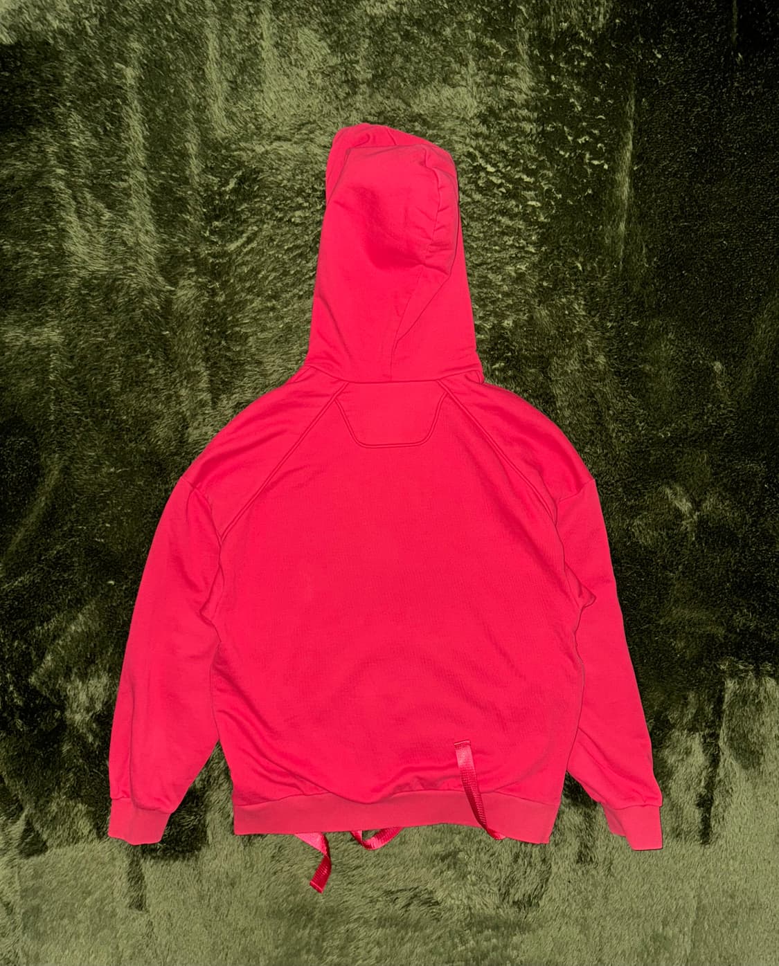 [S] 준지 오버사이즈 실루엣 사이드 지퍼 후디 레드 상품이미지9