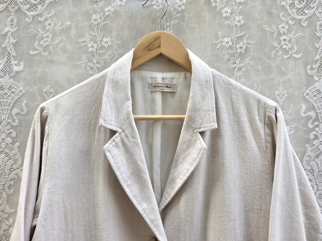 Samansa Mos2 사만사 모스 2 헤링본 리넨 코트 상품이미지2