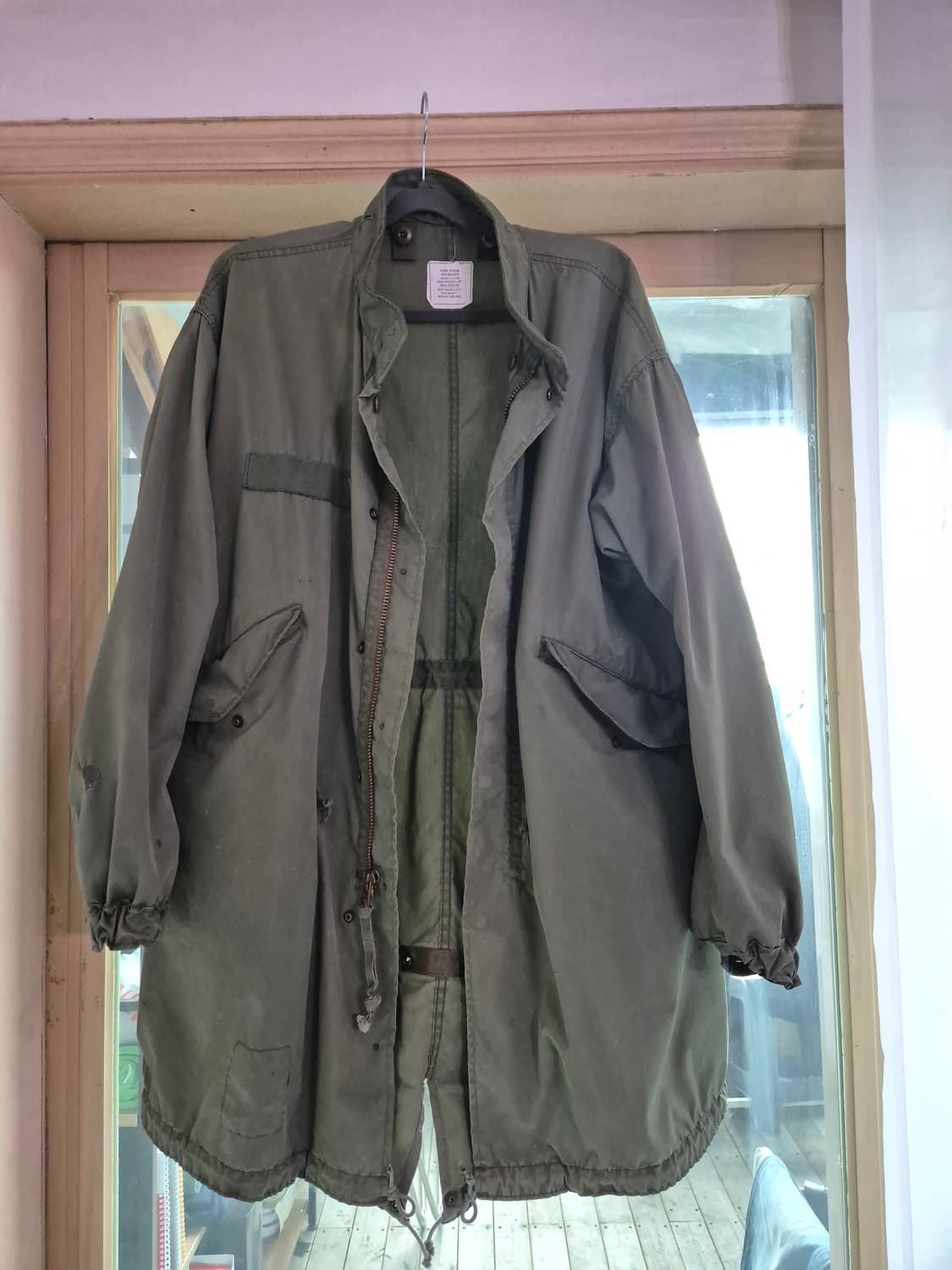 70s m65 피쉬테일 S사이즈 외피 m-65 개파카 상품이미지1