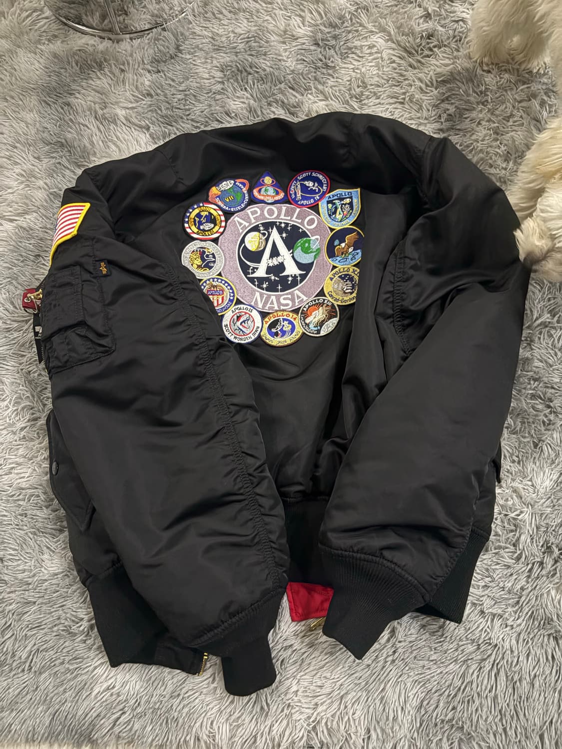 알파인더스트리 ma-1 나사 L  상품이미지4