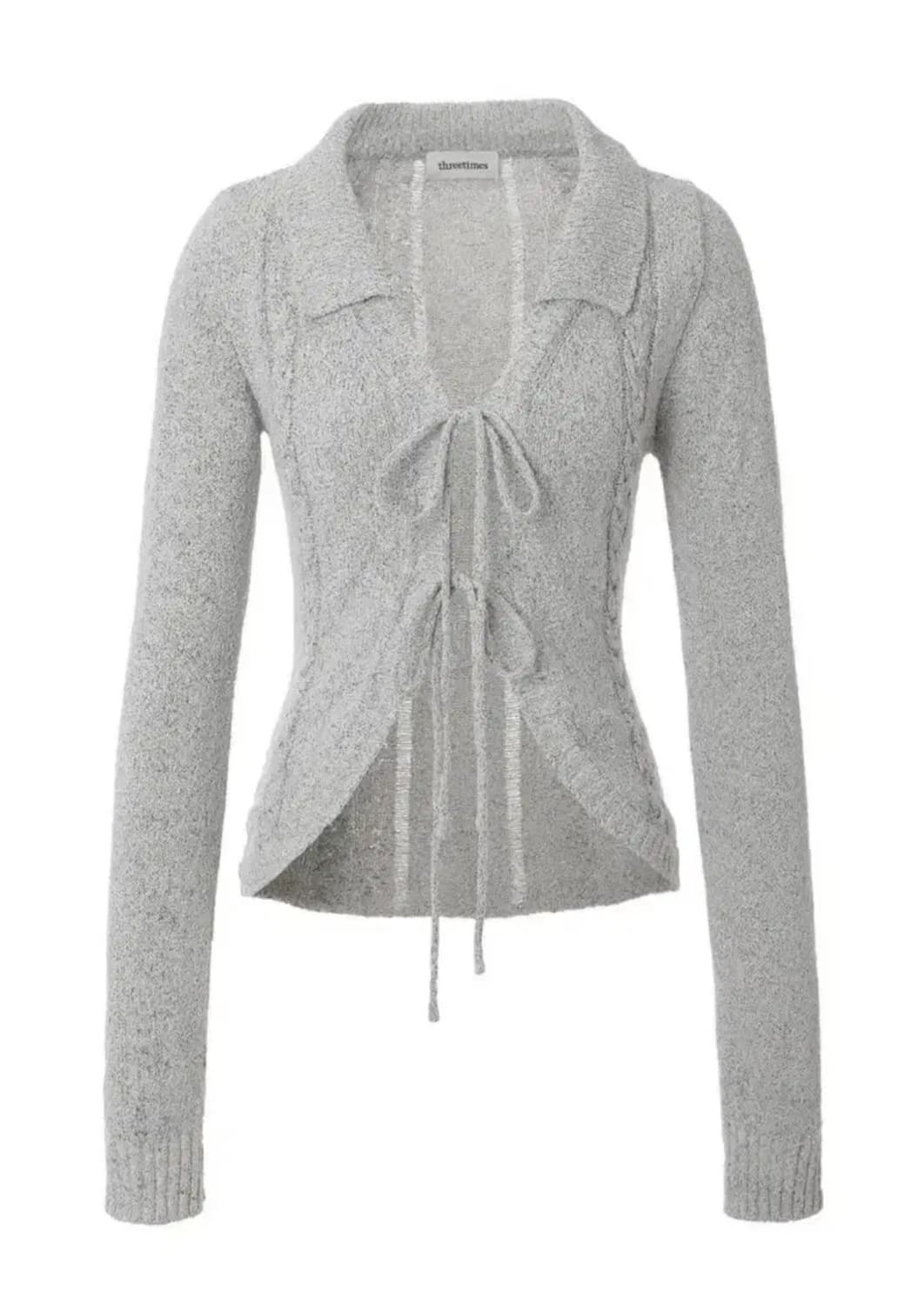 쓰리타임즈 릴리 로즈 가디건 상품이미지1