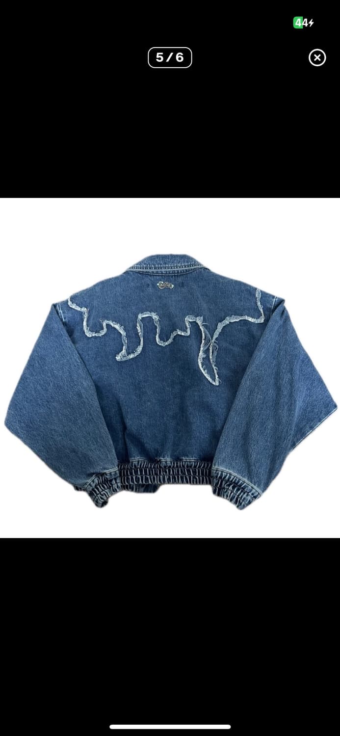 앤더슨벨 미오코 웨이브 데님 청자켓 상품이미지3