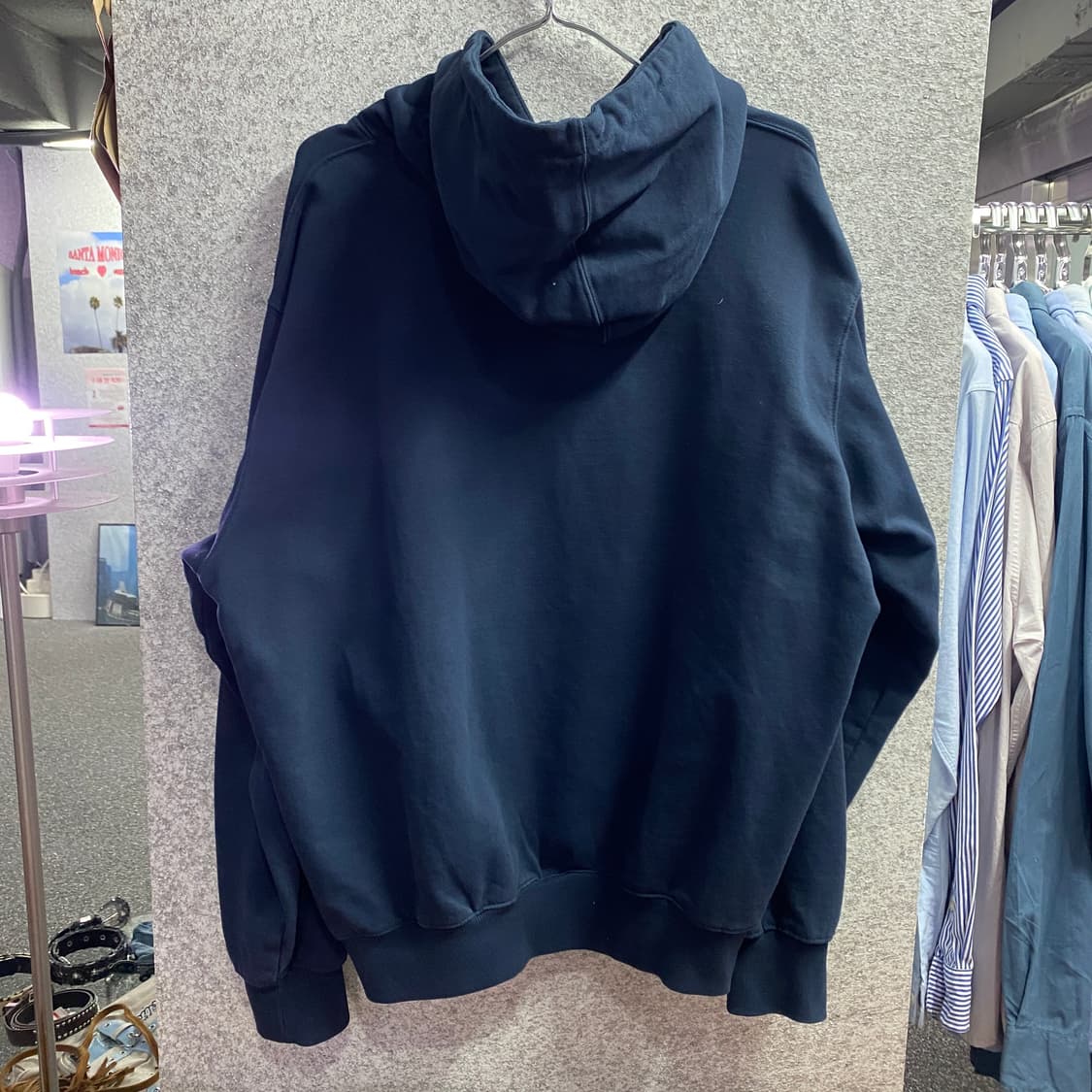 디스이즈네버댓 옐로우 빅로고 네이비 후드티 B3760  상품이미지5