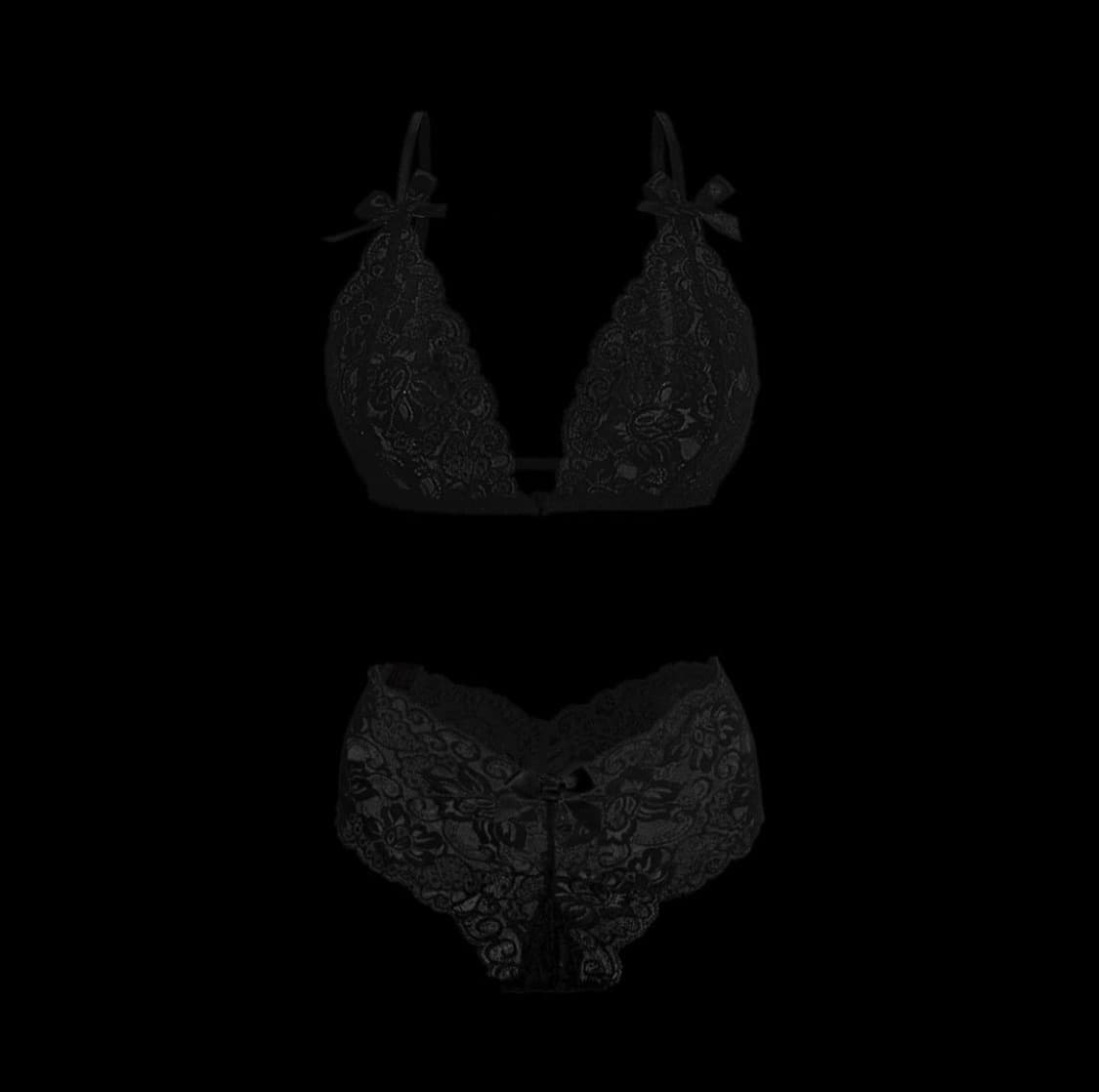 ToH 레이스 블랙 언더웨어 세트 상품이미지1