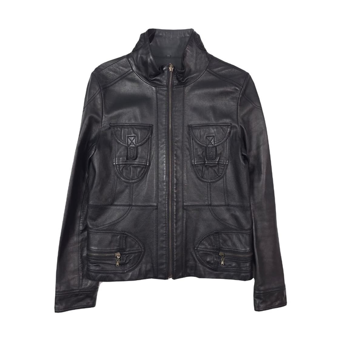 빈티지 리얼 양가죽 멀티 포켓 레더 자켓 77 상품이미지1