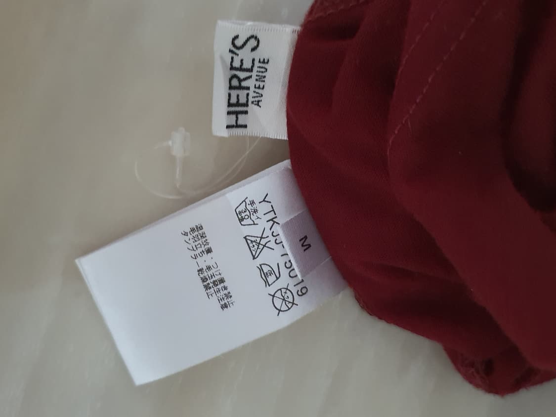 [빈티지] 버건디 프릴 끈나시 블라우스 상품이미지4