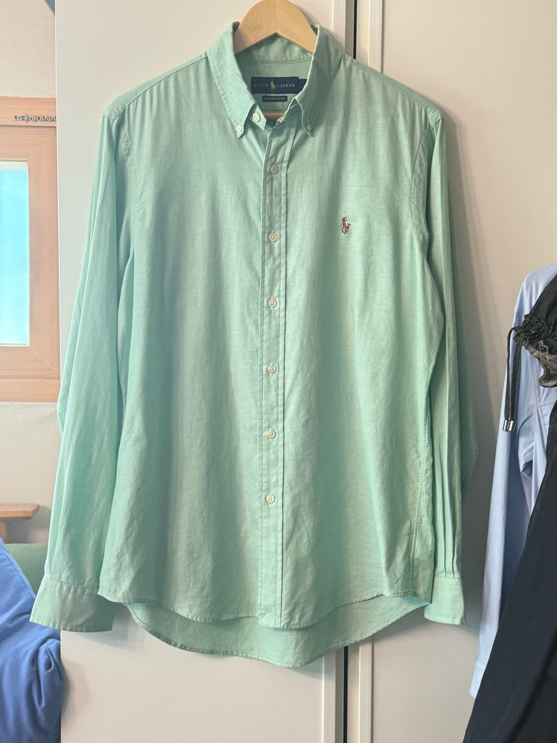 랄프로렌 샴브레이 옥스퍼드 셔츠 M  xl  사이즈 상품이미지1
