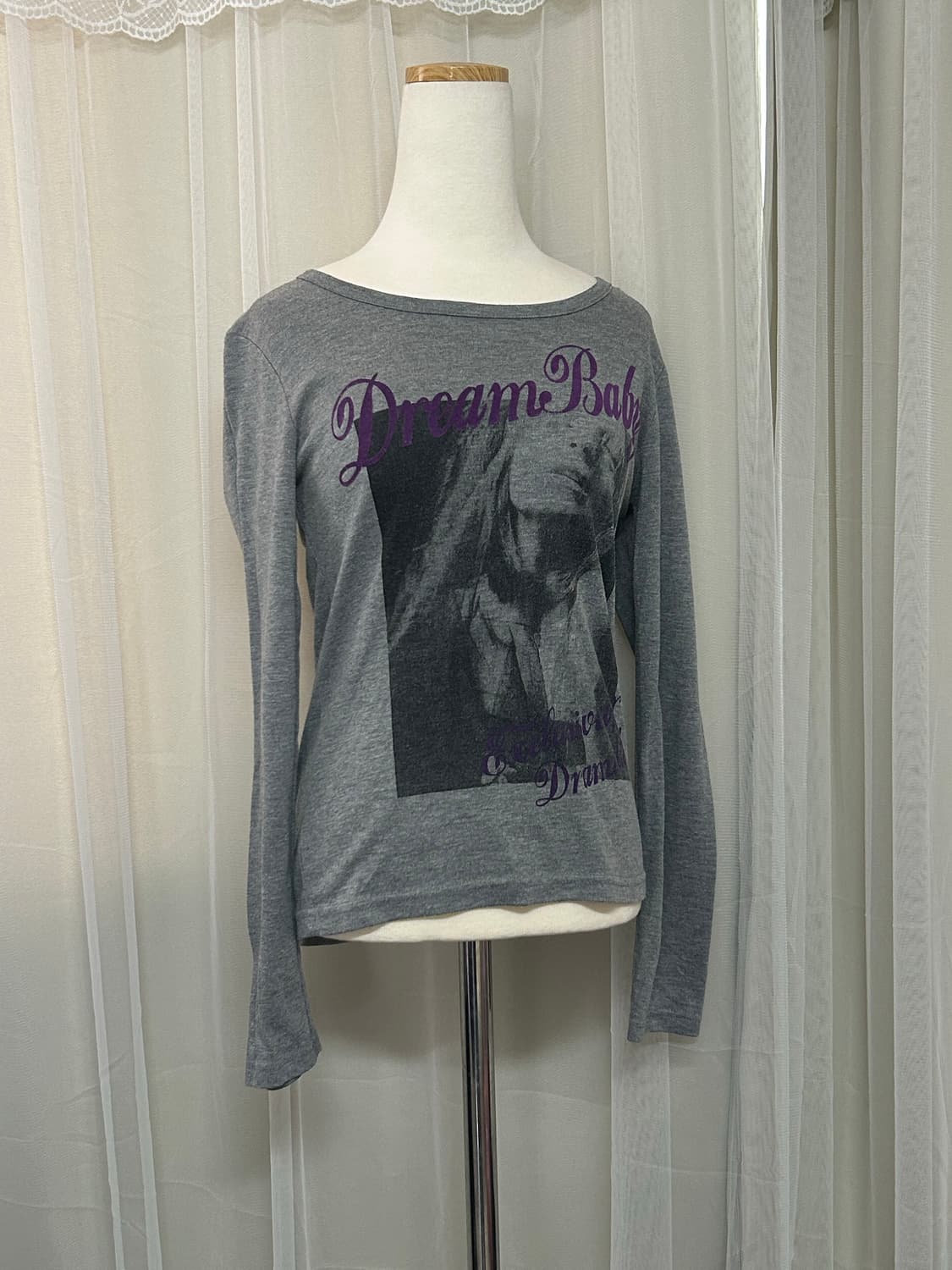 Y2K 프린팅 딱붙핏 롱슬리브  상품이미지1